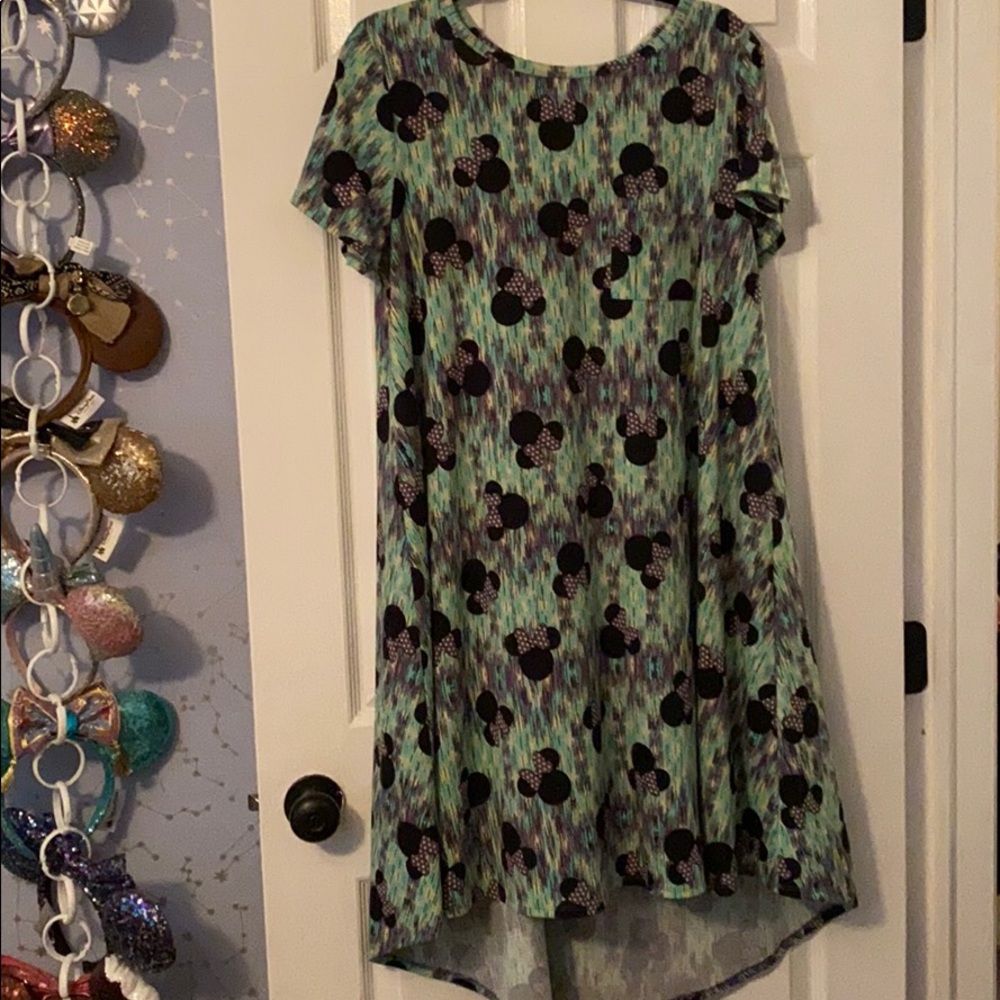 LULAROE LLR carly minnie mouse dress size large
